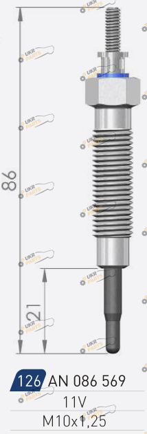 Свеча накаливания A-N PARTS 086 569